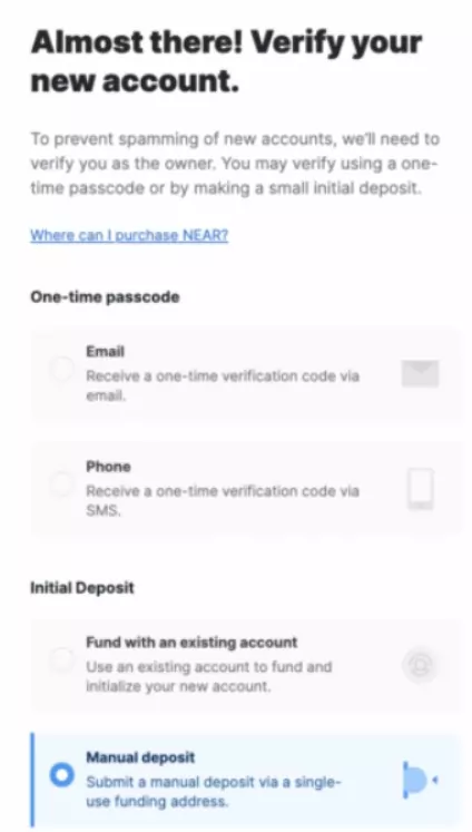 Funding your NEAR Wallet