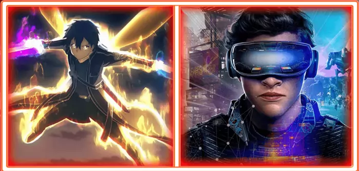 Sword Art Online (left) Ready Player One (right)