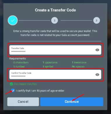 Transfer Code