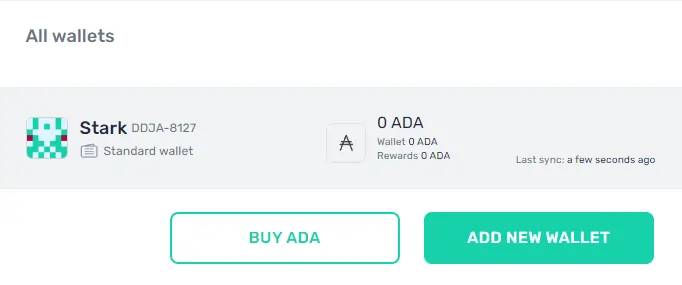 Buying ADA on Yoroi