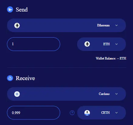 ETH from Ethereum to Cardano with MicroChains