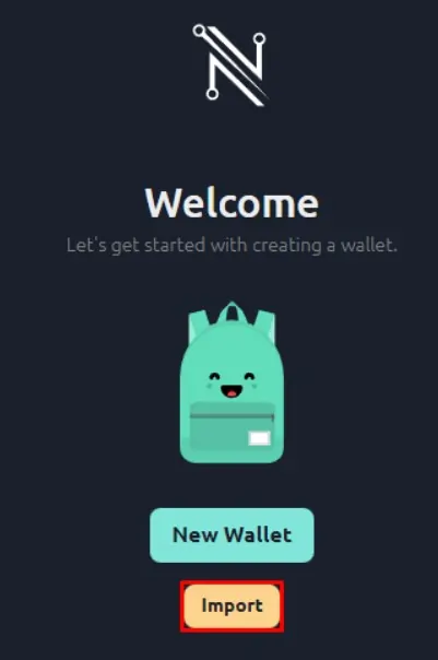 Restoring Nami Wallet