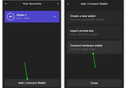 Adding Ledger to Phantom