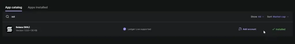 Installing Solana on Ledger