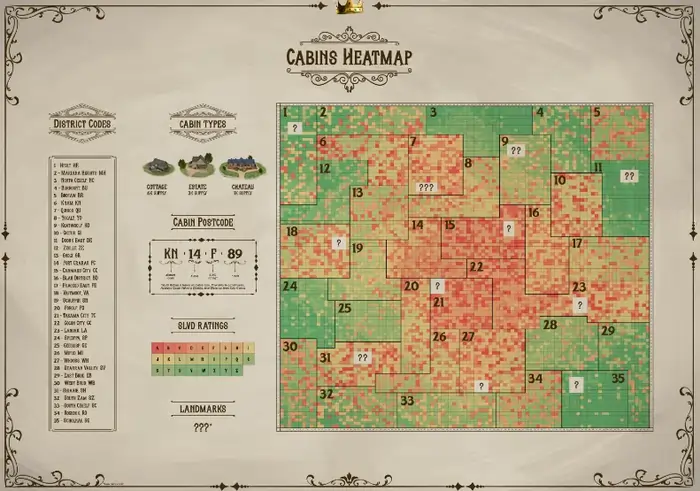 Cabins Heatmap