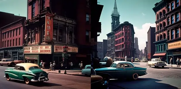 Boston in the 60s Ektachrome filter