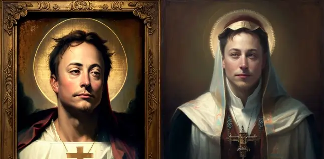 Elon Musk as a religious icon