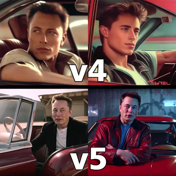 Elon musk introduces tesla, 90s commercial setting