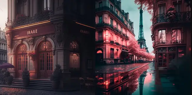 Paris France, Dreamcore aesthetic