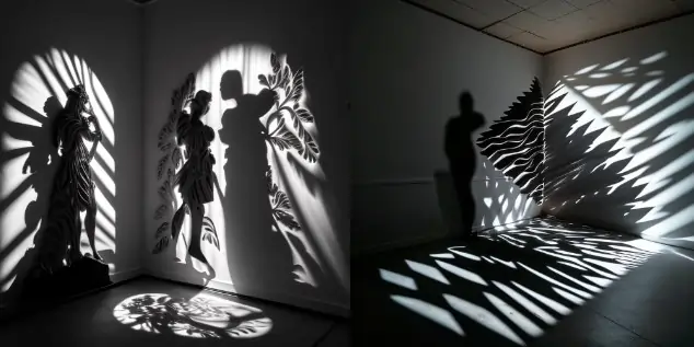 The power of light and shadow, Installation Art