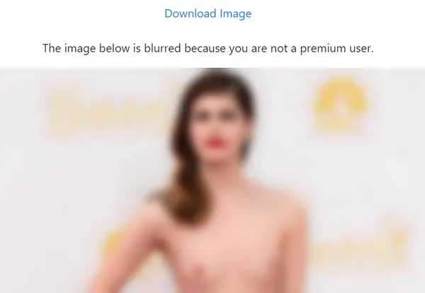 A Blurred topless image of Alexandra Daddario